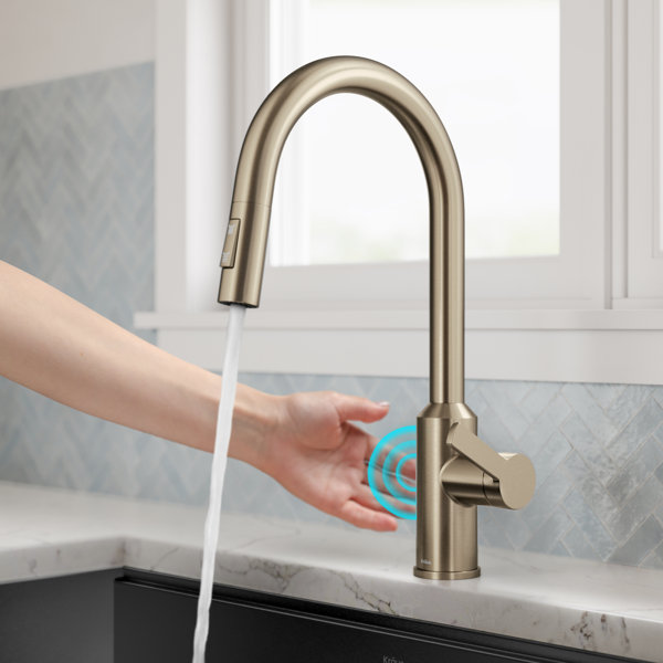 KRAUS Oletto Touchless Sensor PullDown Single Handle Kitchen Faucet
